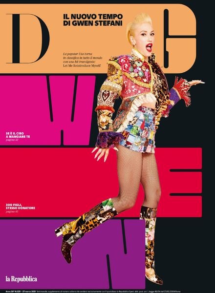 D la Repubblica – 27 Marzo 2021 Cover
