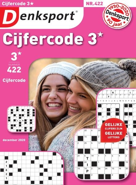Denksport Cijfercode 3 – 03 december 2020 Cover