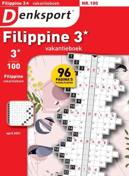 Denksport Filippine 3 Vakantieboek – april 2021 Cover