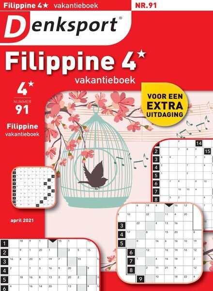 Denksport Filippine 4 Vakantieboek – april 2021 Cover