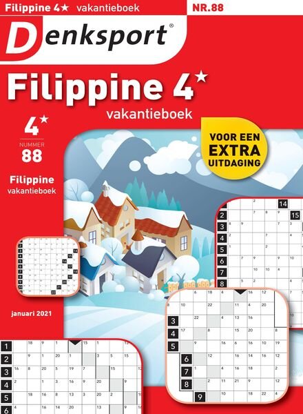 Denksport Filippine 4 Vakantieboek – januari 2021 Cover