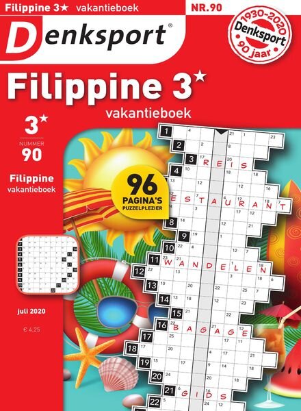 Denksport Filippine 4 Vakantieboek – juli 2020 Cover