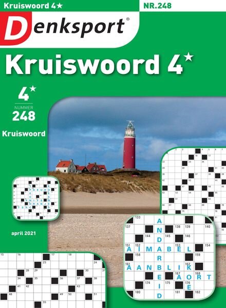 Denksport Kruiswoord 4 – april 2021 Cover