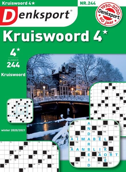 Denksport Kruiswoord 4 – december 2020 Cover