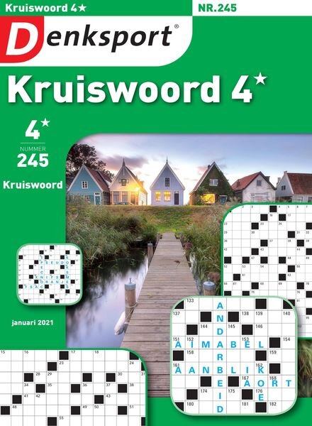 Denksport Kruiswoord 4 – januari 2021 Cover