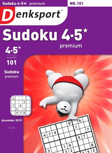 Denksport Sudoku 4-5 premium – 28 november 2019 Cover