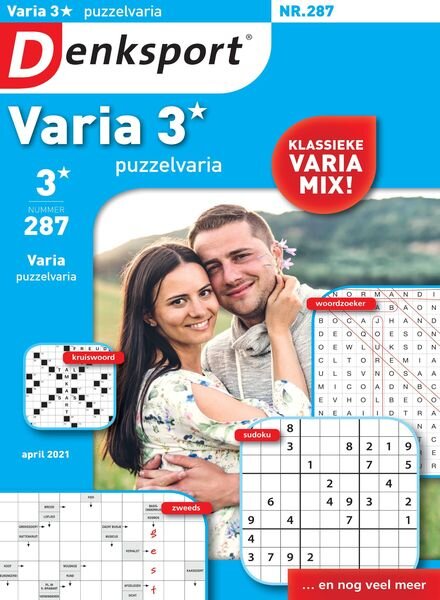 Denksport Varia 3 Puzzelvaria – 15 april 2021 Cover