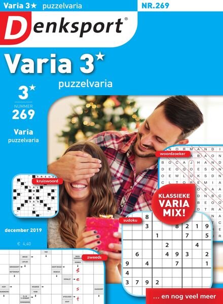 Denksport Varia 3 Puzzelvaria – 28 november 2019 Cover