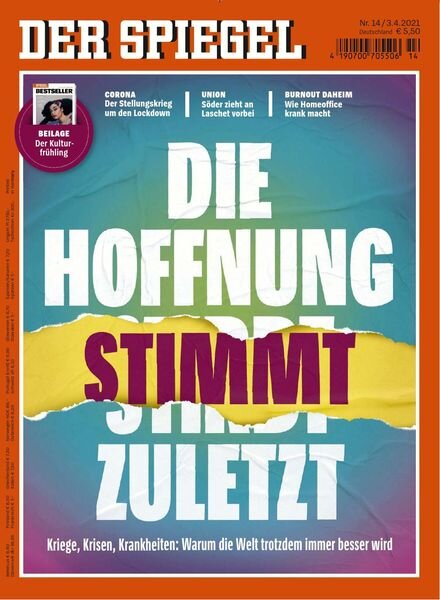 DER SPIEGEL – 03 April 2021 Cover