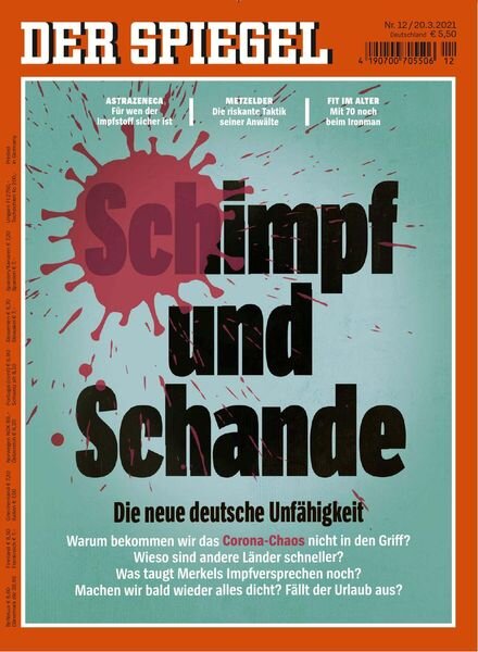 DER SPIEGEL – 20 Marz 2021 Cover