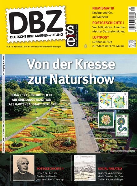 Deutsche Briefmarken-Zeitung – 01 April 2021 Cover