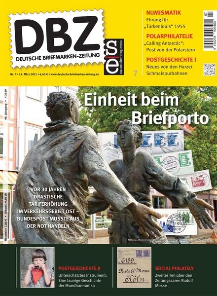 Deutsche Briefmarken-Zeitung – 19 Marz 2021 Cover