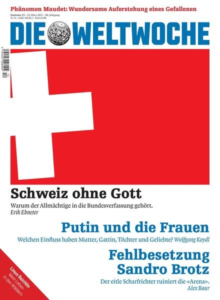 Die Weltwoche – 25 Marz 2021 Cover