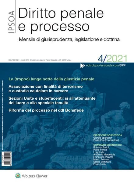 Diritto Penale e Processo – Aprile 2021 Cover