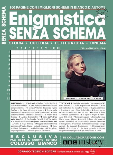 Enigmistica Senza Schema – marzo 2021 Cover