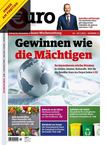 Euro am Sonntag – 19 Marz 2021 Cover