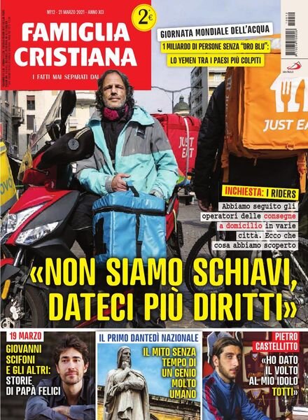 Famiglia Cristiana – 21 Marzo 2021 Cover