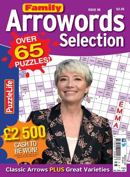 Family Arrowords Selection – 01 April 2021 Cover