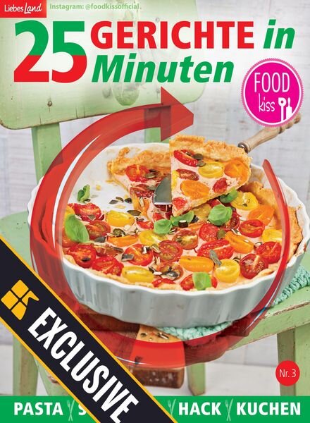 FOODkiss 25 Gerichte in 25 Minuten – April 2021 Cover