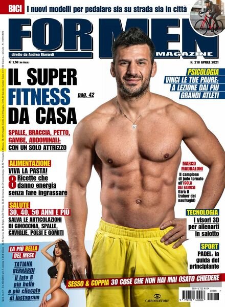 For Men Magazine – Aprile 2021 Cover