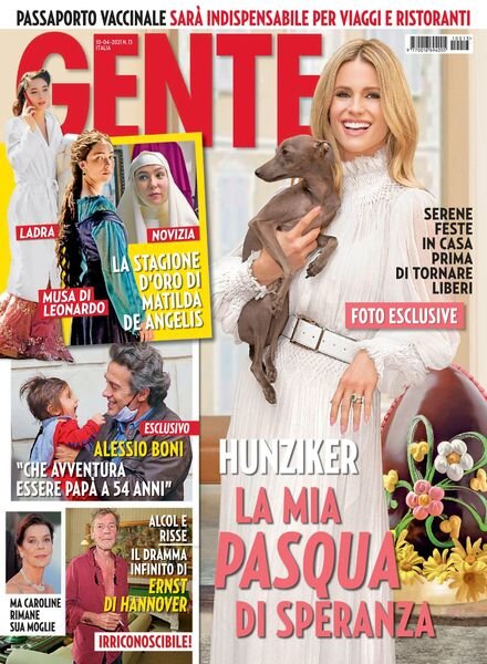 Gente Italia – 10 aprile 2021 Cover