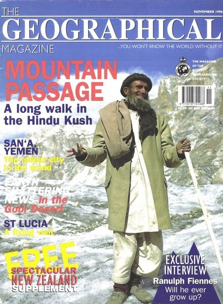 Geographical – November 1996 Cover