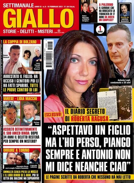 Giallo – 10 Febbraio 2021 Cover
