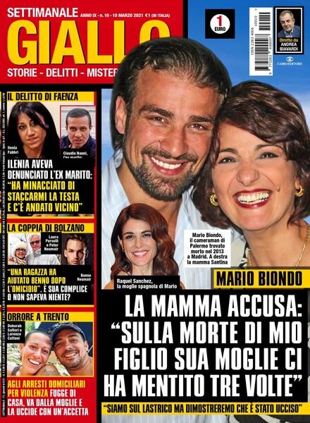Giallo – 10 Marzo 2021 Cover