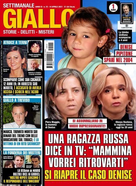 Giallo – 14 Aprile 2021 Cover