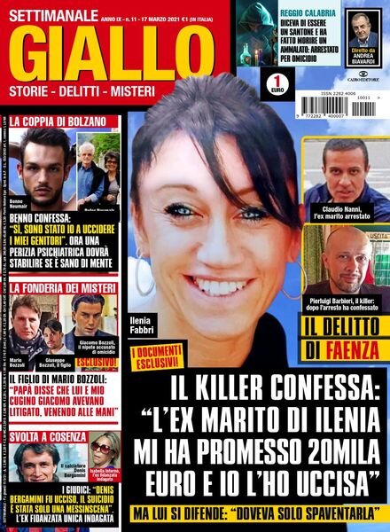 Giallo – 17 Marzo 2021 Cover