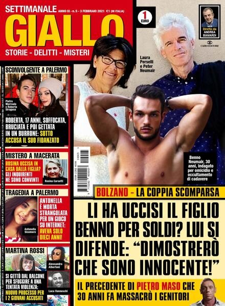 Giallo – 3 Febbraio 2021 Cover