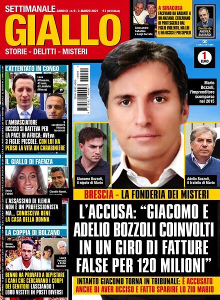 Giallo – 3 Marzo 2021 Cover