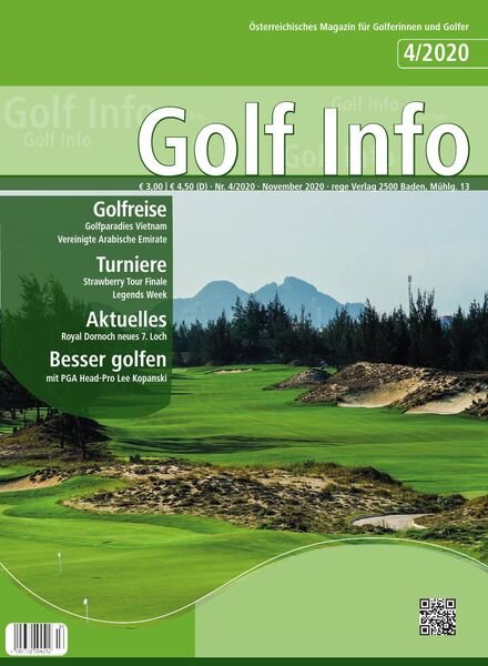 Golf Info – November 2020 Cover