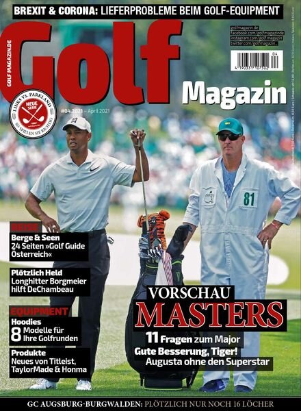 Golf Magazin – April 2021 Cover
