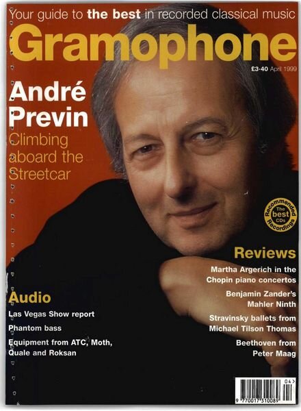 Gramophone – April 1999 Cover