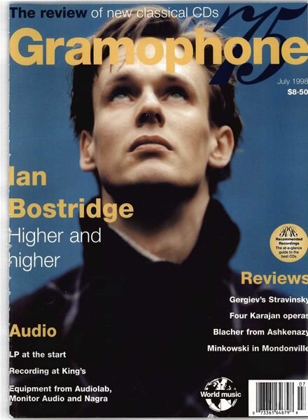 Gramophone – July 1998 Cover