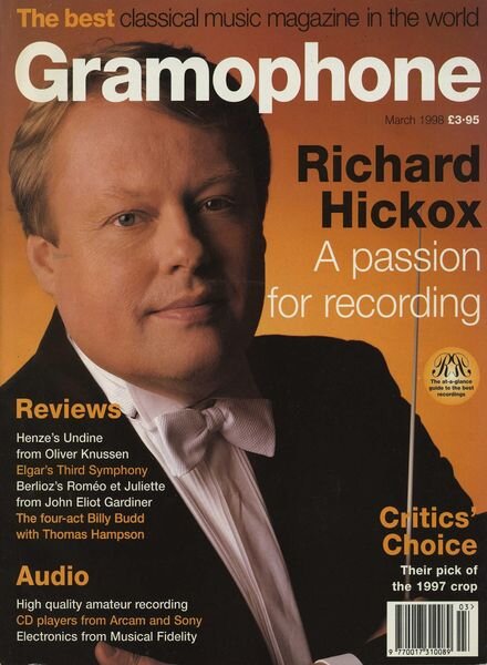 Gramophone – March 1998 Cover