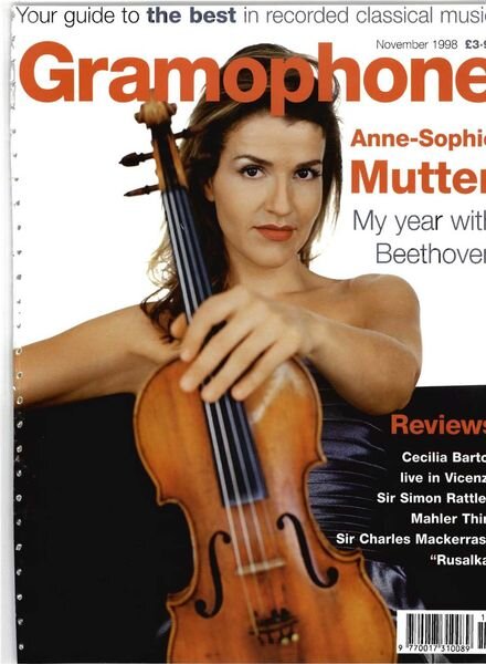 Gramophone – November 1998 Cover