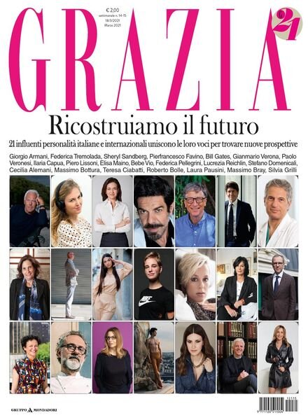 Grazia Italia – 18 Marzo 2021 Cover