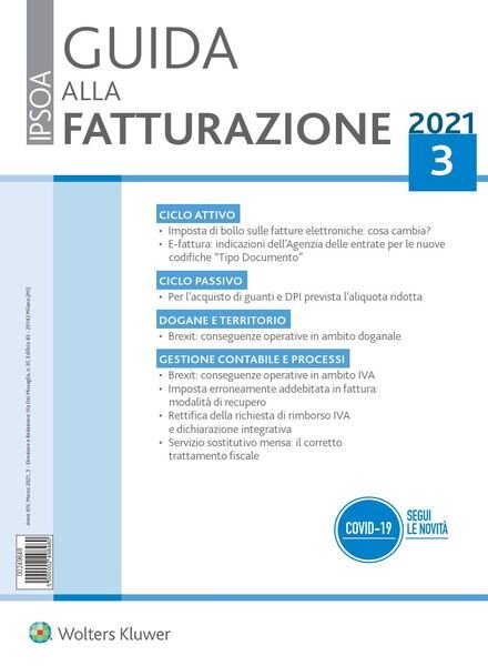 Guida alla Fatturazione – Marzo 2021 Cover