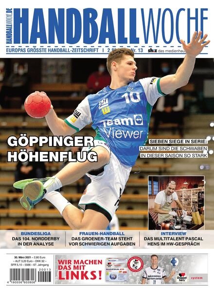 HANDBALLWOCHE – 30 Marz 2021 Cover