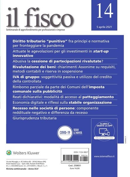 il fisco – 5 Aprile 2021 Cover