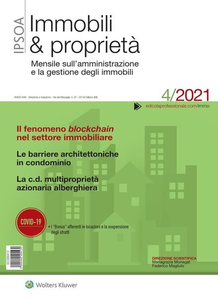 Immobili & proprieta – Aprile 2021 Cover