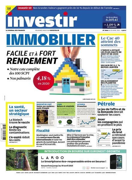 Investir – 10 Avril 2021 Cover