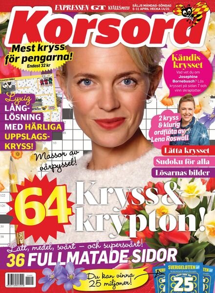 Korsord – 05 april 2021 Cover