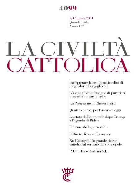 La Civilta Cattolica – 3 Aprile 2021 Cover