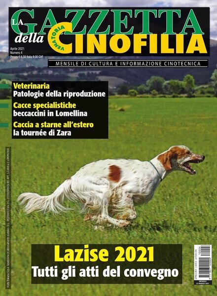 La Gazzetta Della Cinofilia Venatoria – Aprile 2021 Cover
