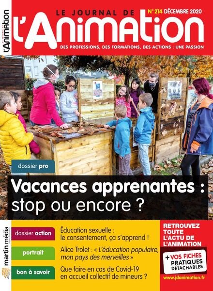 Le Journal de l’Animation – Decembre 2020 Cover