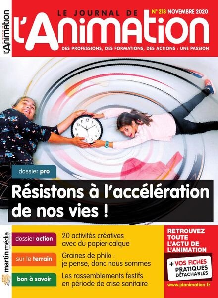 Le Journal de l’Animation – Novembre 2020 Cover