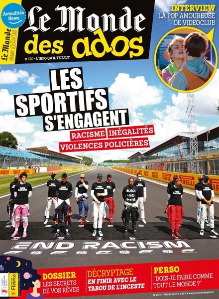 Le Monde des Ados – 17 Mars 2021 Cover